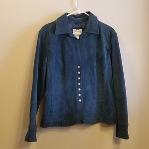 LAL Live a Little Washable Suede Jacket Sz XL